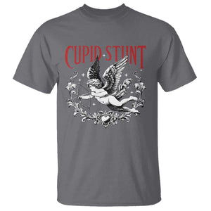 Valentines Party Retro Cupid Stunt T Shirt TS10 Charcoal Print Your Wear