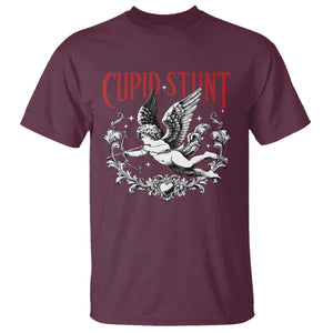Valentines Party Retro Cupid Stunt T Shirt TS10 Maroon Print Your Wear