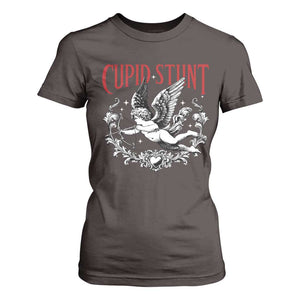 Valentines Party Retro Cupid Stunt T Shirt For Women TS10 Dark Chocolate Print Your Wear