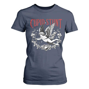Valentines Party Retro Cupid Stunt T Shirt For Women TS10 Navy Print Your Wear