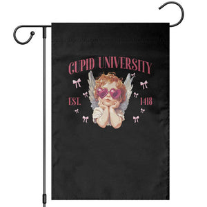 Cupid University Garden Flag Cute Valentines Day Funny College TS10 Black Print Your Wear