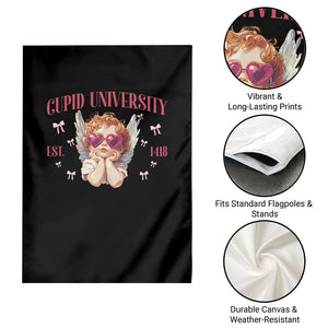 Cupid University Garden Flag Cute Valentines Day Funny College TS10 Print Your Wear
