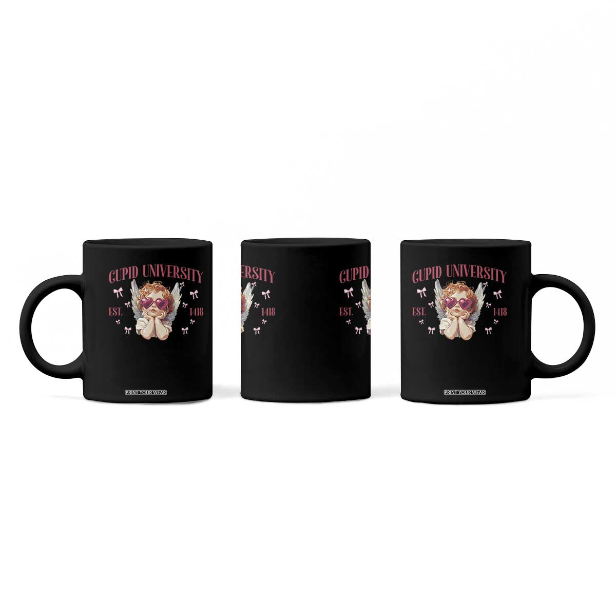 Cupid University Coffee Mug Cute Valentines Day Funny College TS10 Print Your Wear