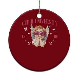 Cupid University Ceramic Ornament Cute Valentines Day Funny College TS10 1pc Red Print Your Wear