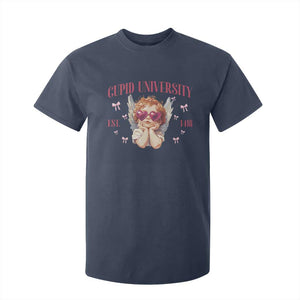 Cupid University T Shirt For Kid Cute Valentines Day Funny College TS10 Navy Print Your Wear