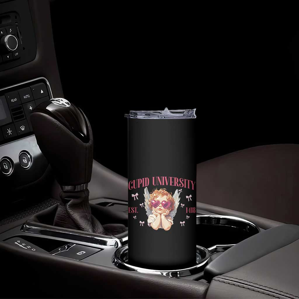 Cupid University Skinny Tumbler Cute Valentines Day Funny College TS10 Print Your Wear
