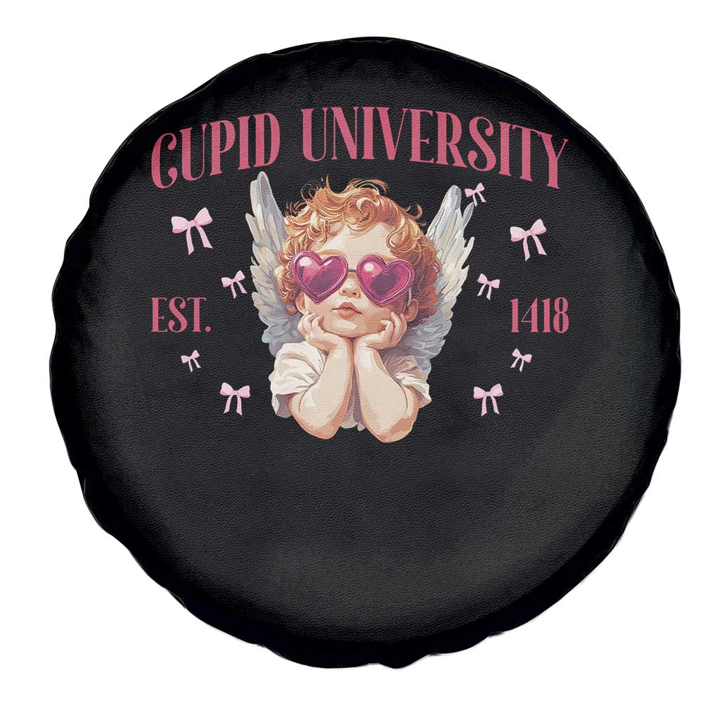 Cupid University Spare Tire Cover Cute Valentines Day Funny College TS10 Print Your Wear