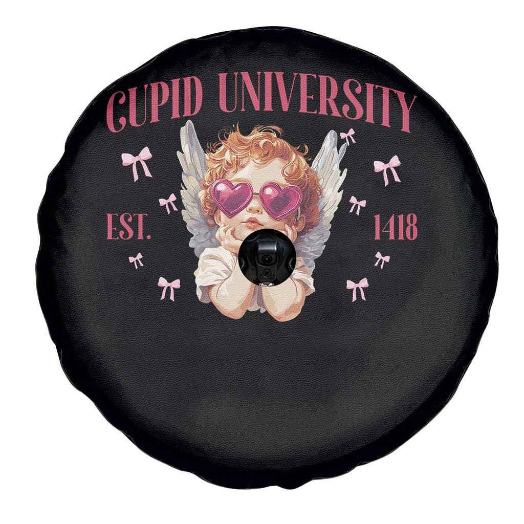 Cupid University Spare Tire Cover Cute Valentines Day Funny College TS10 Print Your Wear