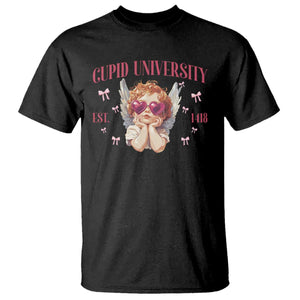 Cupid University T Shirt Cute Valentines Day Funny College TS10 Black Print Your Wear