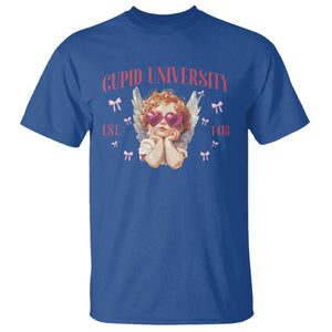 Cupid University T Shirt Cute Valentines Day Funny College TS10 Royal Blue Print Your Wear