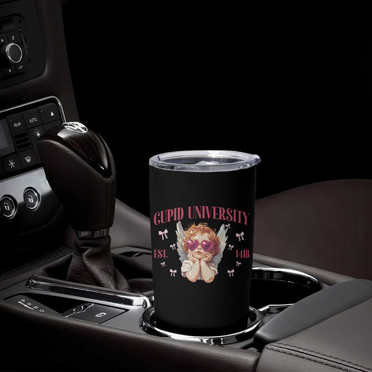 Cupid University Tumbler Cup Cute Valentines Day Funny College TS10 Print Your Wear