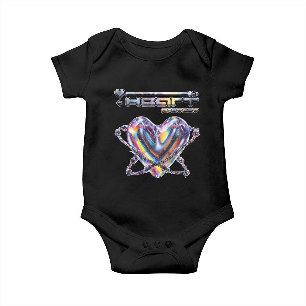 Funny Anti Valentines Day Baby Onesie Heart Protect Anti Love Single Day TS10 Black Print Your Wear