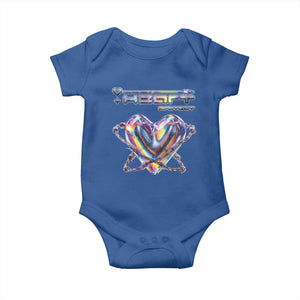 Funny Anti Valentines Day Baby Onesie Heart Protect Anti Love Single Day TS10 Royal Blue Print Your Wear