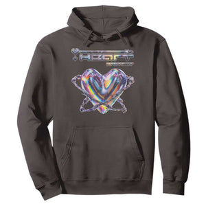 Funny Anti Valentines Day Hoodie Heart Protect Anti Love Single Day TS10 Dark Chocolate Print Your Wear