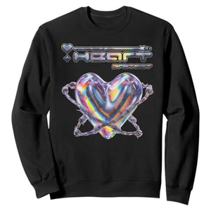 Funny Anti Valentines Day Sweatshirt Heart Protect Anti Love Single Day TS10 Black Print Your Wear