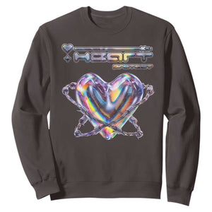 Funny Anti Valentines Day Sweatshirt Heart Protect Anti Love Single Day TS10 Dark Chocolate Print Your Wear