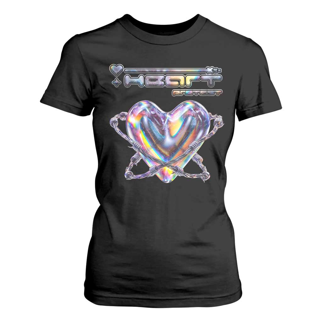 Funny Anti Valentines Day T Shirt For Women Heart Protect Anti Love Single Day TS10 Black Print Your Wear