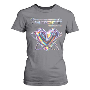 Funny Anti Valentines Day T Shirt For Women Heart Protect Anti Love Single Day TS10 Charcoal Print Your Wear