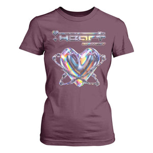 Funny Anti Valentines Day T Shirt For Women Heart Protect Anti Love Single Day TS10 Maroon Print Your Wear
