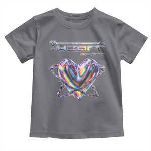 Funny Anti Valentines Day Toddler T Shirt Heart Protect Anti Love Single Day TS10 Charcoal Print Your Wear