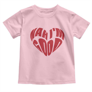 Anti Valentines Day Toddler T Shirt Heart Nah Im Good Funny Single Awareness Gift TS10 Light Pink Print Your Wear