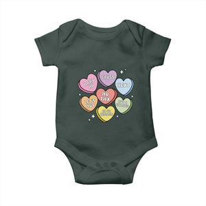 Funny Anti Valentines Day Baby Onesie Sarcasm Conversation Candy Hearts TS10 Print Your Wear