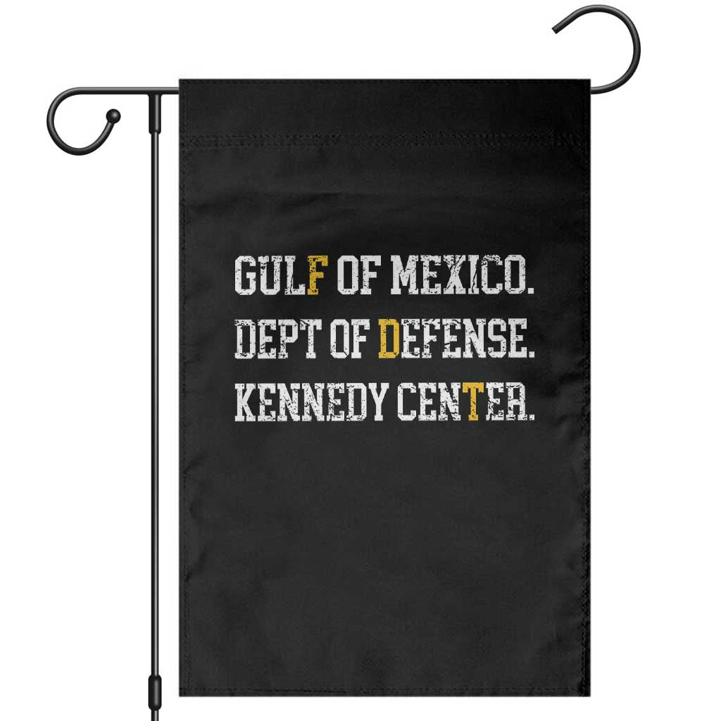 Subtle FDT Garden Flag Vintage Gulf of Mexico Dept Of Defense Kennedy Center TS10 Black Print Your Wear