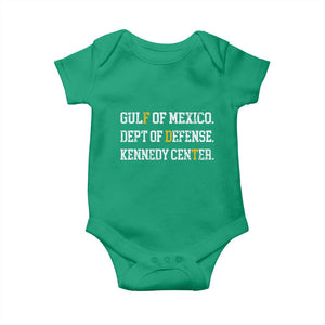 Subtle FDT Baby Onesie Vintage Gulf of Mexico Dept Of Defense Kennedy Center TS10 Irish Green Print Your Wear