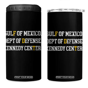 Subtle FDT 4 in 1 Can Cooler Tumbler Vintage Gulf of Mexico Dept Of Defense Kennedy Center TS10 One Size: 16 oz Black Print Your Wear