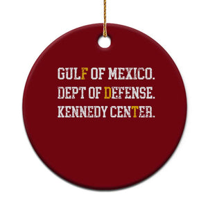Subtle FDT Ceramic Ornament Vintage Gulf of Mexico Dept Of Defense Kennedy Center TS10 1pc Red Print Your Wear