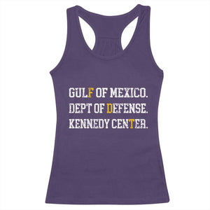 Subtle FDT Racerback Tank Top Vintage Gulf of Mexico Dept Of Defense Kennedy Center TS10 Purple Print Your Wear