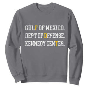 Subtle FDT Sweatshirt Vintage Gulf of Mexico Dept Of Defense Kennedy Center TS10 Charcoal Print Your Wear