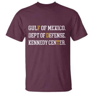 Subtle FDT T Shirt Vintage Gulf of Mexico Dept Of Defense Kennedy Center TS10 Maroon Print Your Wear