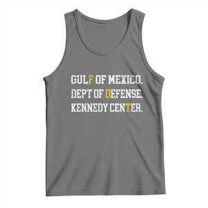 Subtle FDT Tank Top Vintage Gulf of Mexico Dept Of Defense Kennedy Center TS10 Black Heather Print Your Wear