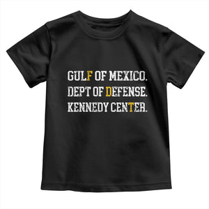 Subtle FDT Toddler T Shirt Vintage Gulf of Mexico Dept Of Defense Kennedy Center TS10 Black Print Your Wear