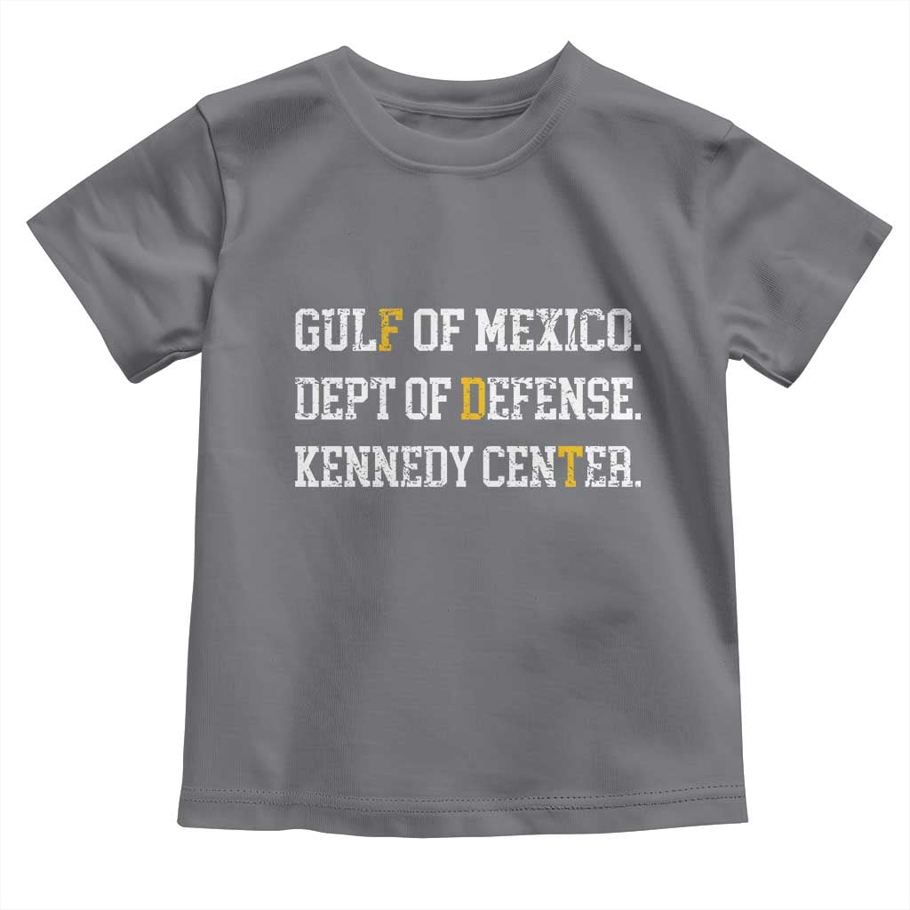 Subtle FDT Toddler T Shirt Vintage Gulf of Mexico Dept Of Defense Kennedy Center TS10 Charcoal Print Your Wear