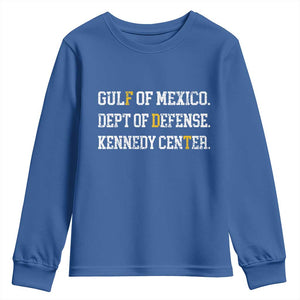 Subtle FDT Youth Sweatshirt Vintage Gulf of Mexico Dept Of Defense Kennedy Center TS10 Royal Blue Print Your Wear