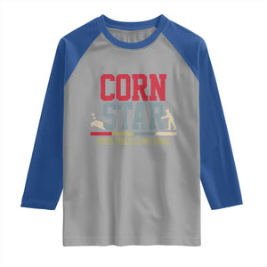 Your Hole is My Goal Inappropriate Cornhole Raglan Shirt Funny Naughty Adult Humor Cornstar TS10 Sport Gray Royal Print Your Wear