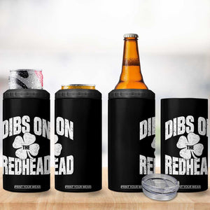 Funny Irish St Patricks Day Shamrock Dibs On The Redhead 4 in 1 Can Cooler Tumbler TS10 Print Your Wear