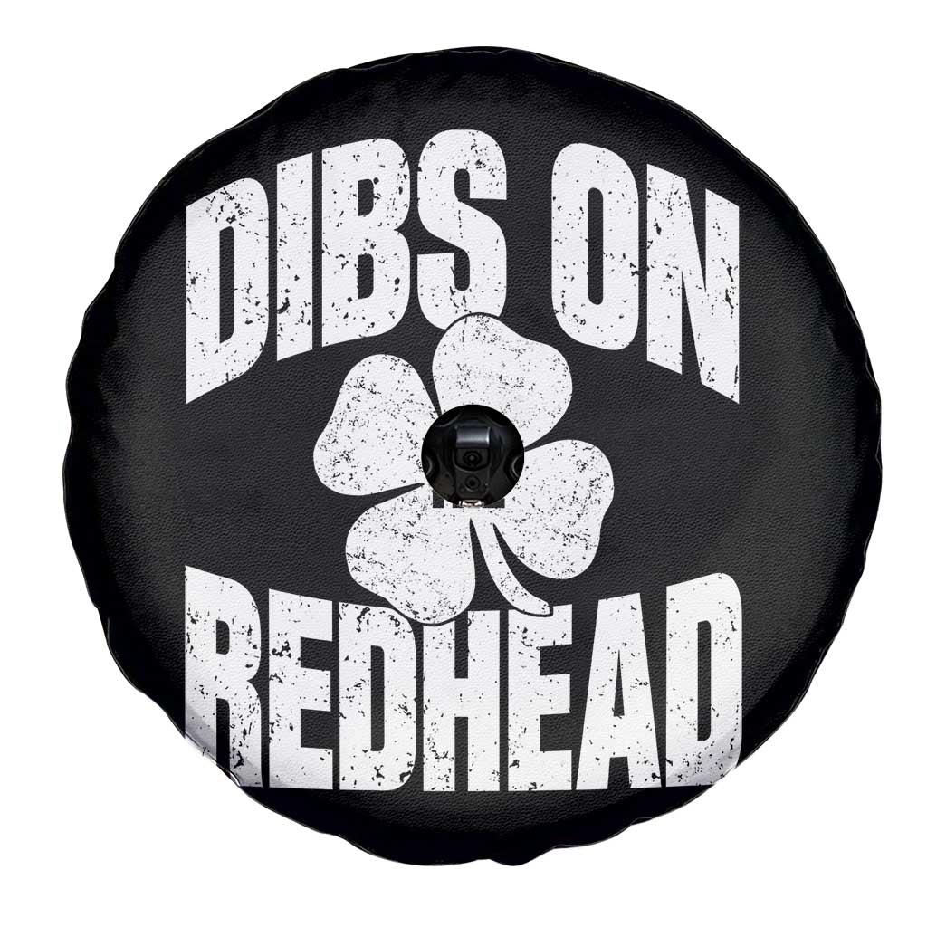 Funny Irish St Patricks Day Shamrock Dibs On The Redhead Spare Tire Cover TS10 Print Your Wear