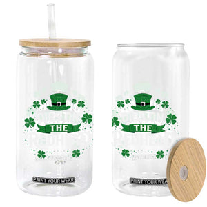 Funny Irish St Patricks Day Dibs On The Redhead Glass Can Lucky Shamrock Clovers TS10 Print Your Wear