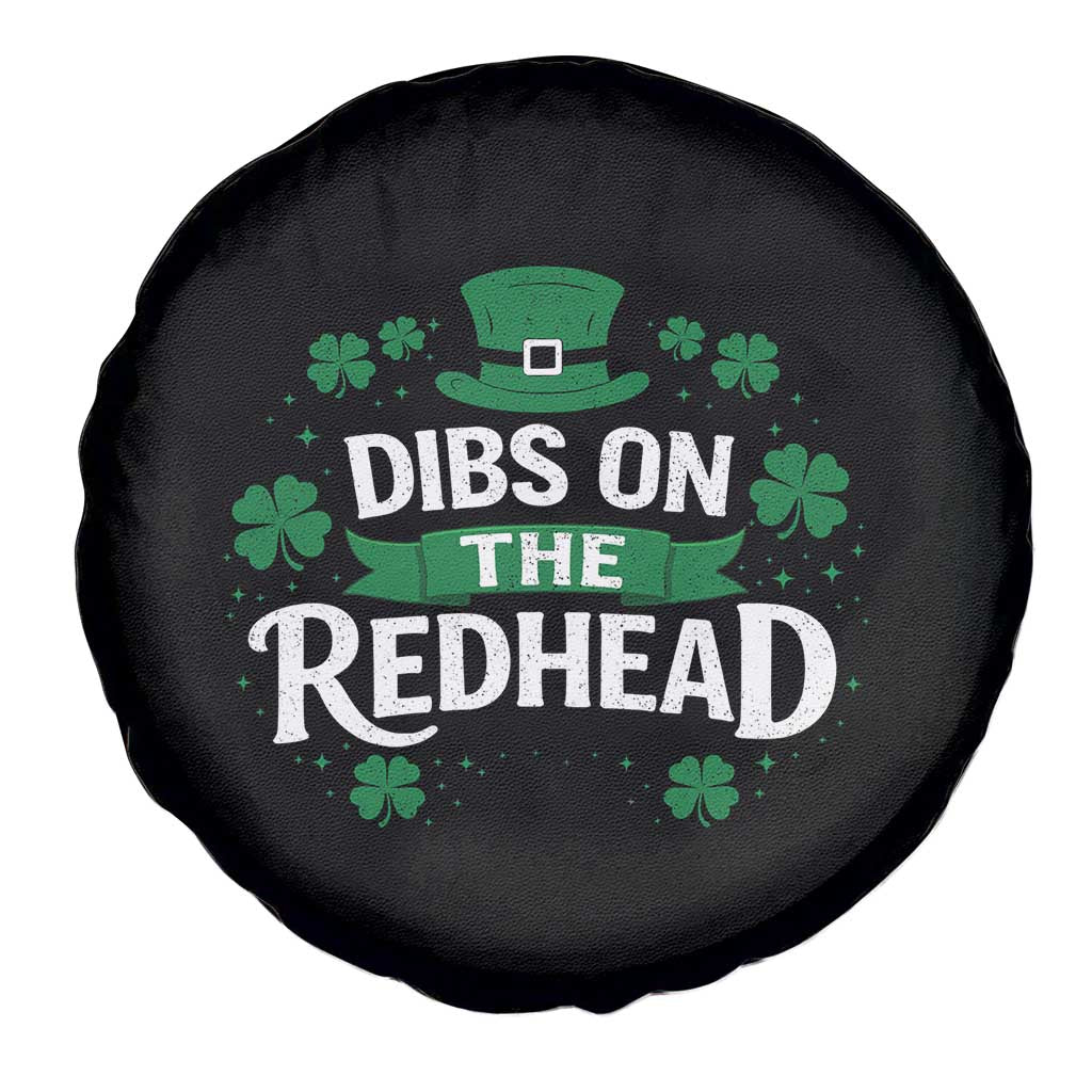 Funny Irish St Patricks Day Dibs On The Redhead Spare Tire Cover Lucky Shamrock Clovers TS10 Print Your Wear