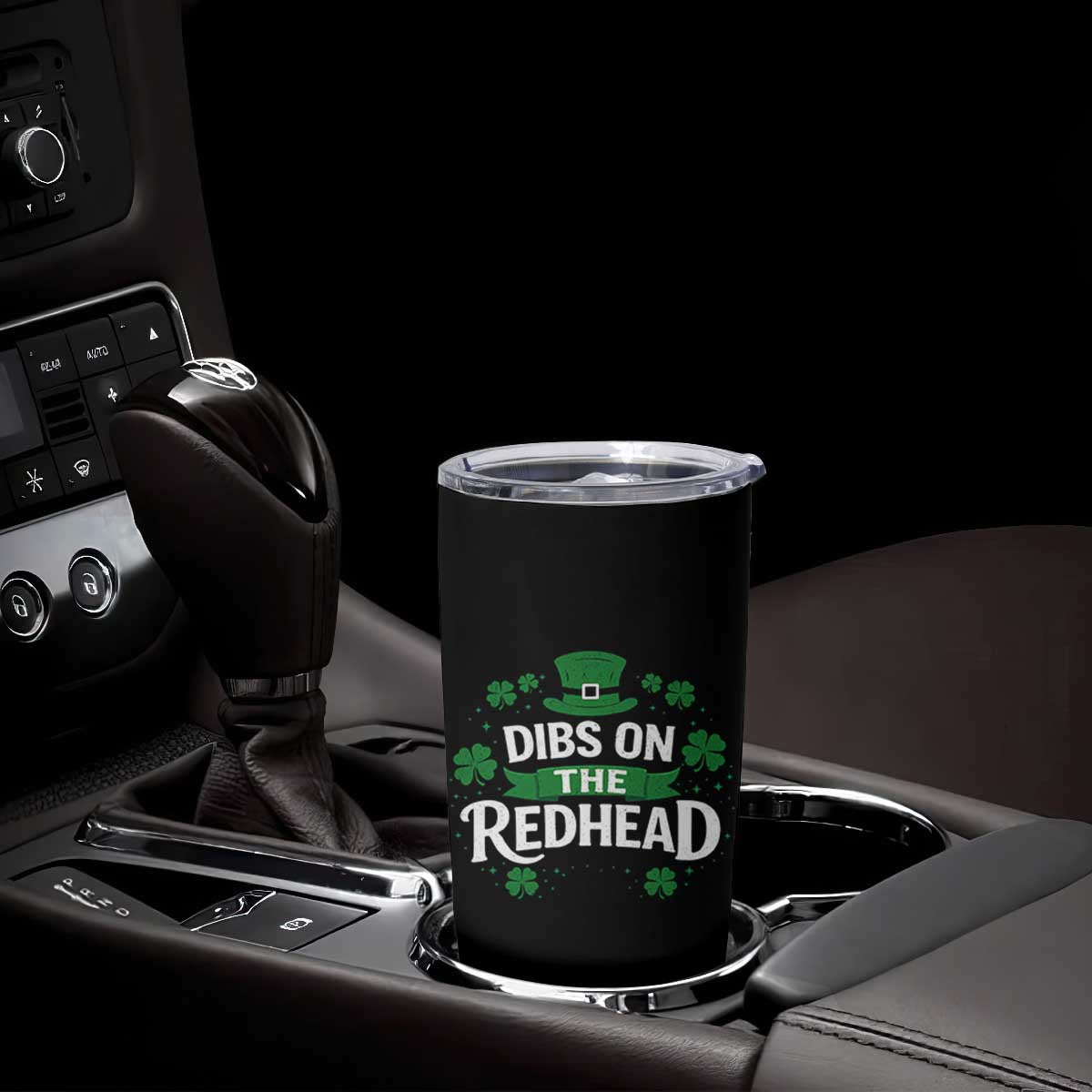 Funny Irish St Patricks Day Dibs On The Redhead Tumbler Cup Lucky Shamrock Clovers TS10 Print Your Wear