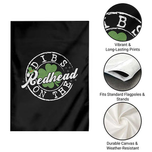 Funny Irish St Patricks Day Dibs On The Redhead Garden Flag Retro Lucky Shamrock TS10 Print Your Wear