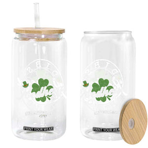 Funny Irish St Patricks Day Dibs On The Redhead Glass Can Retro Lucky Shamrock TS10 Print Your Wear