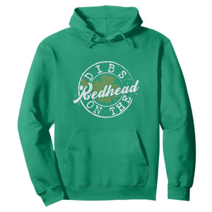 Funny Irish St Patricks Day Dibs On The Redhead Hoodie Retro Lucky Shamrock TS10 Irish Green Print Your Wear