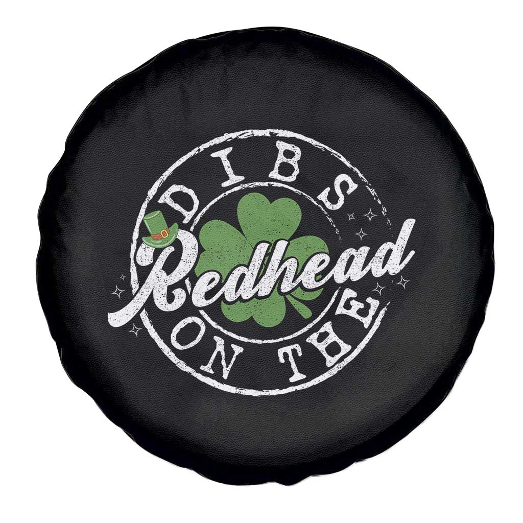 Funny Irish St Patricks Day Dibs On The Redhead Spare Tire Cover Retro Lucky Shamrock TS10 Print Your Wear