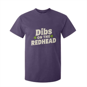 Dibs On The Redhead T Shirt For Kid Funny Irish St Patricks Day Lucky Shamrock TS10 Purple Print Your Wear