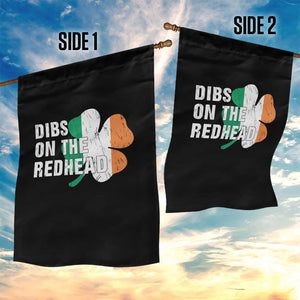 Dibs On The Redhead Garden Flag Funny Irish St Patricks Day Shamrock TS10 Print Your Wear