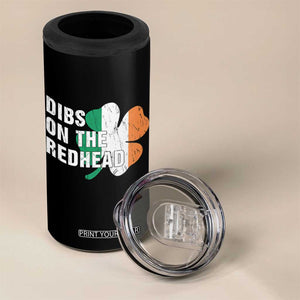 Dibs On The Redhead 4 in 1 Can Cooler Tumbler Funny Irish St Patricks Day Shamrock TS10 Print Your Wear